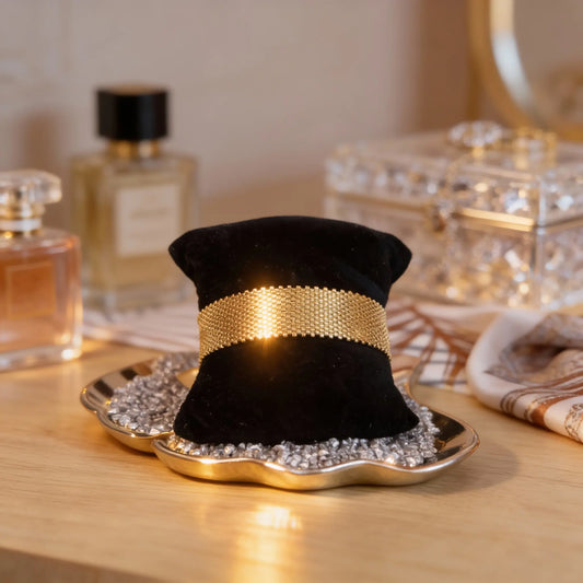 Golden Mesh – Luxe Cuff - Gemnglow