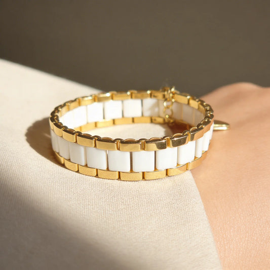 Ivory Pulse Bracelet - Gemnglow